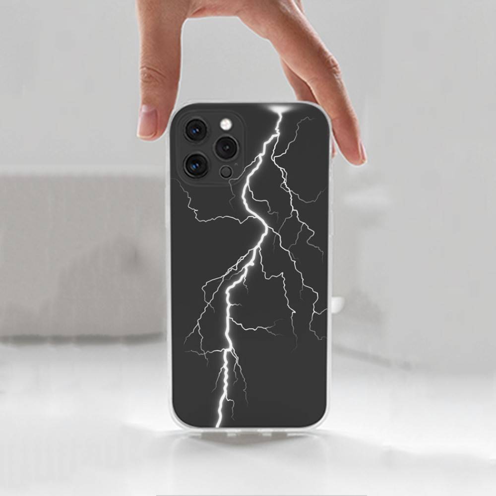 Чехол T-Thunderbolt L-Lightning для iPhone X, XS, SE, 12, 15, Pro, 17, Plus, 11, Max, 13, XR, 14, 16, Mini, Прозрачный Мягкий Чехол