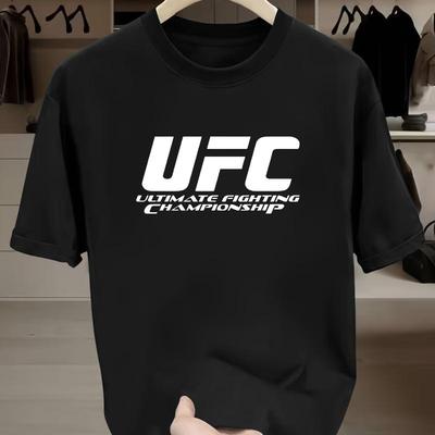 Футболка UFC Ultimate Fighting Championship, Мягкая Дышащая и Устойчивая к Выцветанию, Классическая Посадка для Повседневной Носки