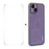 For iPhone 14 Plus Case Matte TPU Phone Cover with Lens Film+9H Glass Protector