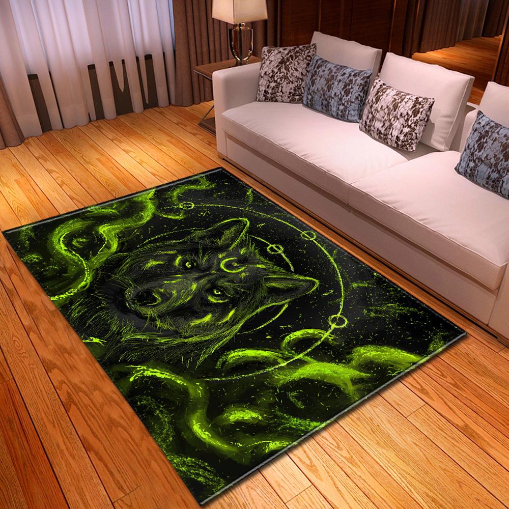 Коврики с 3D принтом из мультфильма животного волка, мягкий домашний ковер, детские игровые коврики, декор для детской комнаты, ковры для гостиной, ковер