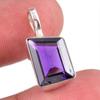 Подвеска из натурального африканского аметиста из стерлингового серебра 925 пробы 1 дюйм k0T51