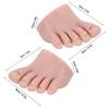 Left/Right Nail Art Training Foot Soft Silicone Fake Foot Model  For Nail Art Training