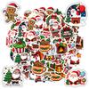 35pcs-70pcs Joyful Santa Claus Stickers Cartoon Christmas Teacher Reward Stickers Stickers For DIY Phone Laptop