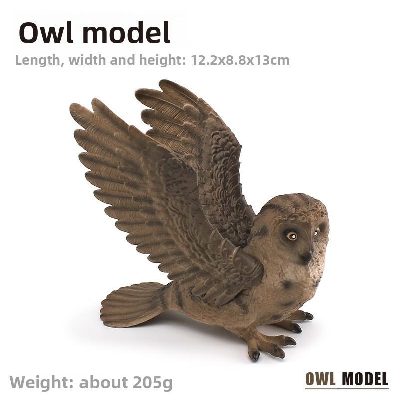 Realistic Owl Wildlife Animal Pvc Model For Kids Learning And Collecting