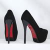 Women 12cm 14cm High Heels 4cm Platform Pumps Lady Designer Stilettos Extreme Heels Pleaser Red  Bottom Catwalk Party Shoes