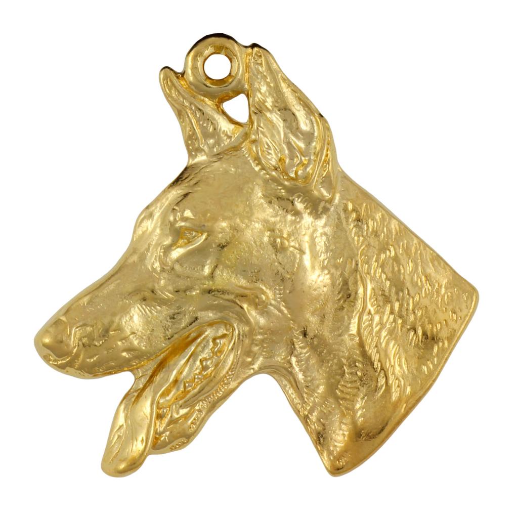 Dobermann, Doberman Pinscher, Dobie – Necklace with a dog in a gift box, gold-plated pendant for a dog lover | Art-Dog