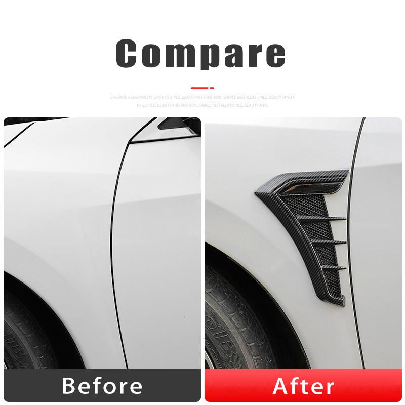 Interior Stickers 2Pcs Car Side Leafboard Flank Fender Modified Stickers For Lexus IS400 RX300 RX330 IS220D RX350 IS460 ES NX RX