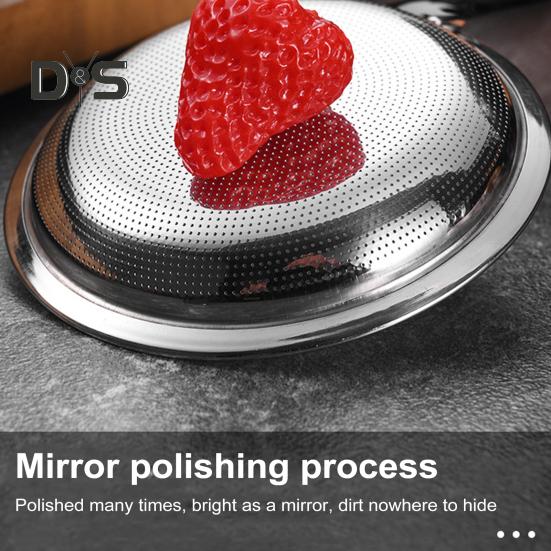 Ложка-скиммер из нержавеющей стали, мелкоячеистое сито, дуршлаг с длинной ручкой, универсальный кухонный инструмент для кухни