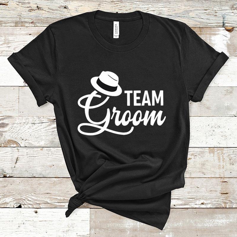 Новая футболка для мальчишника Футболка для жениха Футболка Team Groom Свадебная вечеринка Футболка для команды брата Жених Короткий рукав