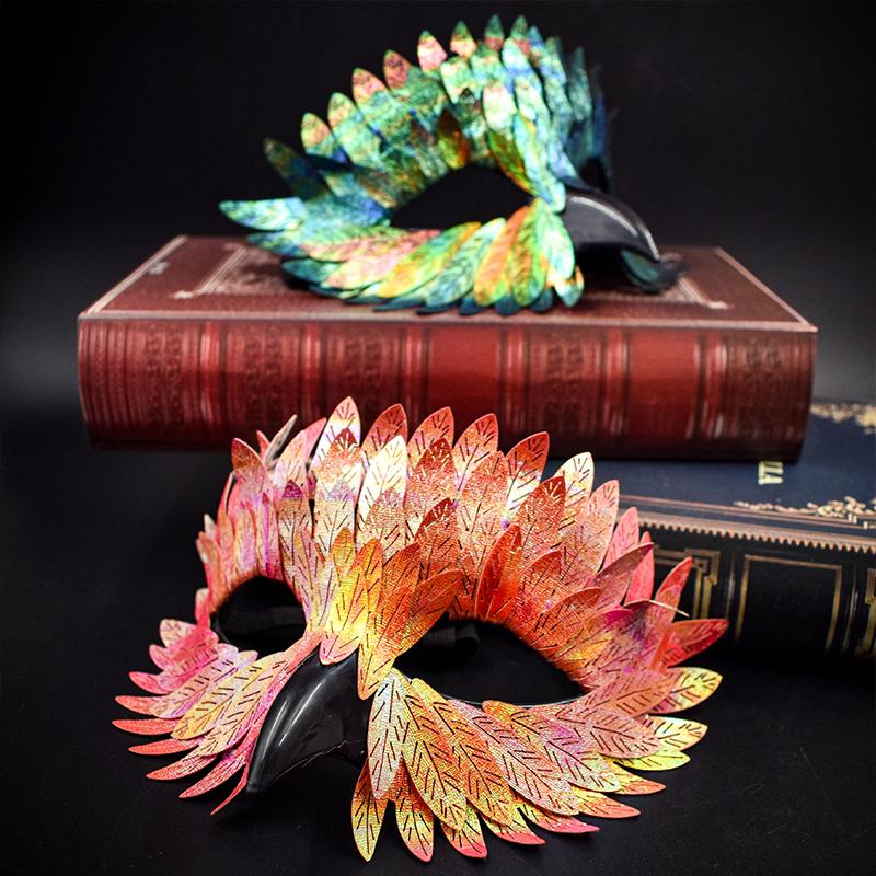 Маска орлиного клюва, маска орла, косплей, совиные перья, маски животных на пол-лица, маскарад, Хэллоуин, карнавал, наряд, костюм для вечеринки Пурим, реквизит