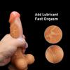Силиконовый реалистичный фаллоимитатор, женский резиновый фаллоимитатор для лесбиянок с присоской, большой член, пенис, сексуальная игрушка для взрослых