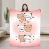 Bubu Dudu Flannel Blanket Winter  Super Soft Throw Blanket for Kids Adult Outdoor Print Bedspread Sofa Bed Cover