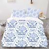 Цветочный - Стиль Цифровая Печать (Настраиваемый) Комплект постельного белья - Полиэстер - Декор спальни - 1 покрывало + 2 наволочки (нет подушки)