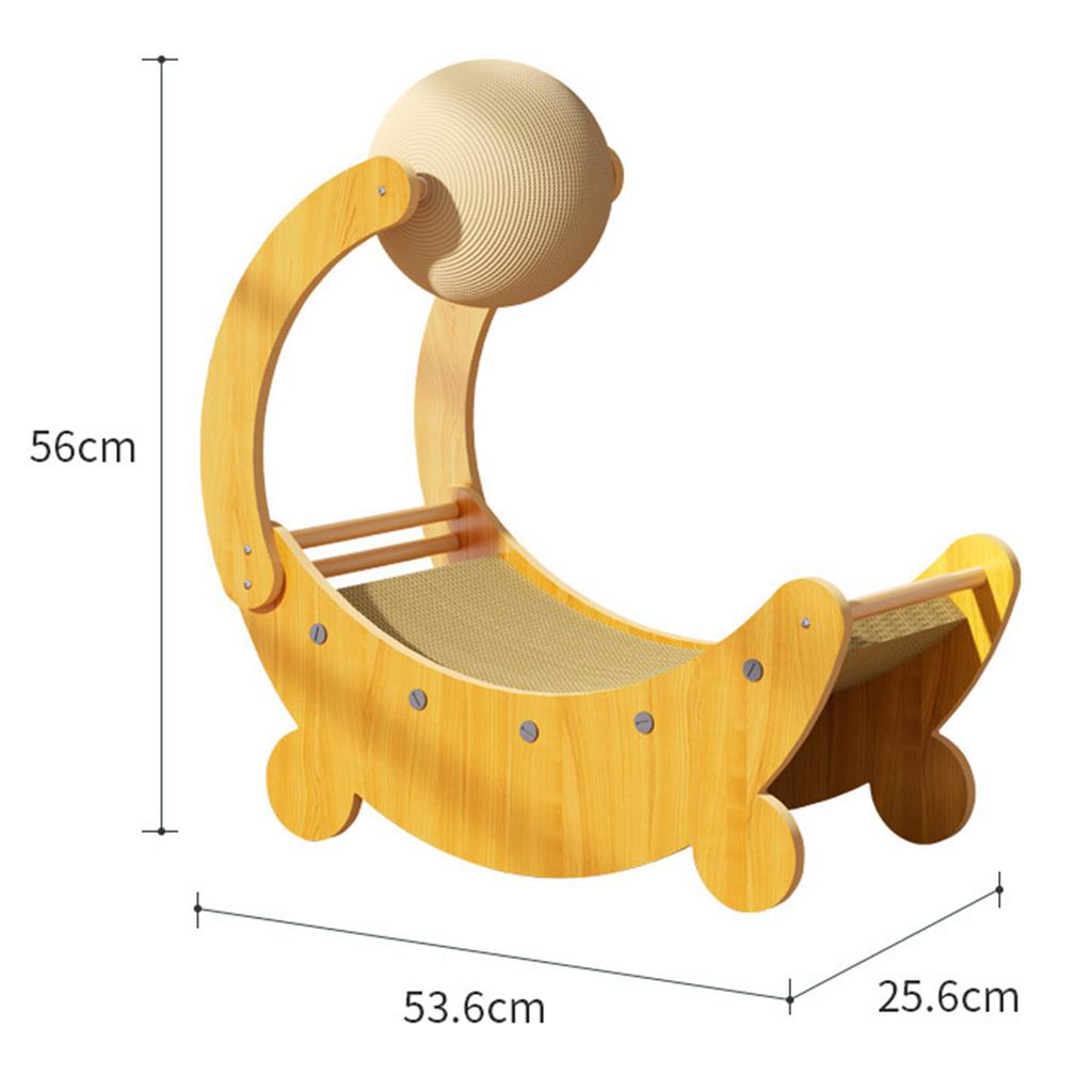 Кровать-когтеточка для кошек, деревянная сизалевая когтеточка, многофункциональное кресло-когтеточка для кошек для помещений