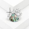 Creative Seiko Abalone Shell Scallop Starfish Brooch High-End Temperament Men'S And Women'S Pin Brooch