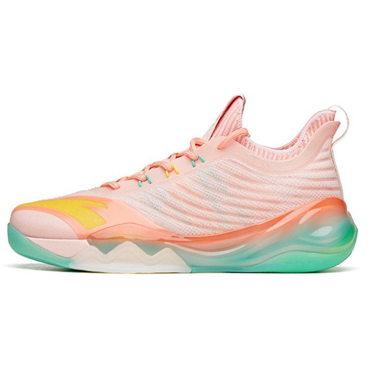 Anta KT6 Low 'Flamingo' Thompson Текстиль, Синтетическая кожа Амортизация Нескользящая Износостойкая Дышащая 112121102-6
