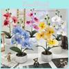 Bonsai Phalaenopsis Flower Desk Decor For Home Office Decoration Wedding