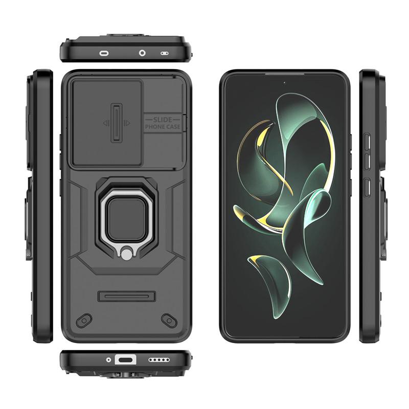 Чехол для Xiaomi 13T Pro 5G Чехол для телефона со сдвижной камерой Xiaomi 13T Pro 5G Роскошный бронированный ПК Ударопрочный Силиконовый Защитный Чехол на заднюю панель