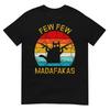 Pew Madafakas Pew Оружие Забавная Черная Кошка Ретро Винтажная Футболка