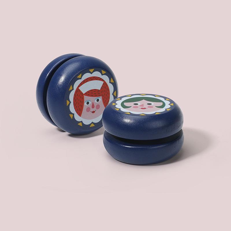 Детское деревянное йо-йо в виде милого животного - развивающая и ностальгическая игрушка в подарок для детского сада