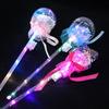 1PC Kids Colorful Glowing Sticks Flashing Heart Star Butterfly Girls Princess Fairy Wands Role Play Show Cosplay Party Favor