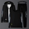 Men's Casual Sports Suit Fall Printed Sweatshirt Three Piece Set
