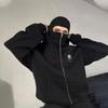 Мужские модные худи в стиле хип-хоп с двойной молнией, трендовые худи с маской и принтом, уличная одежда, мужские худи, мужская одежда, худи Клинок, рассекающий демонов