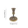 1PC Golden Candlestick Candle Stick Stand Candle Holder Iron Geometric Retro Living Room Bar