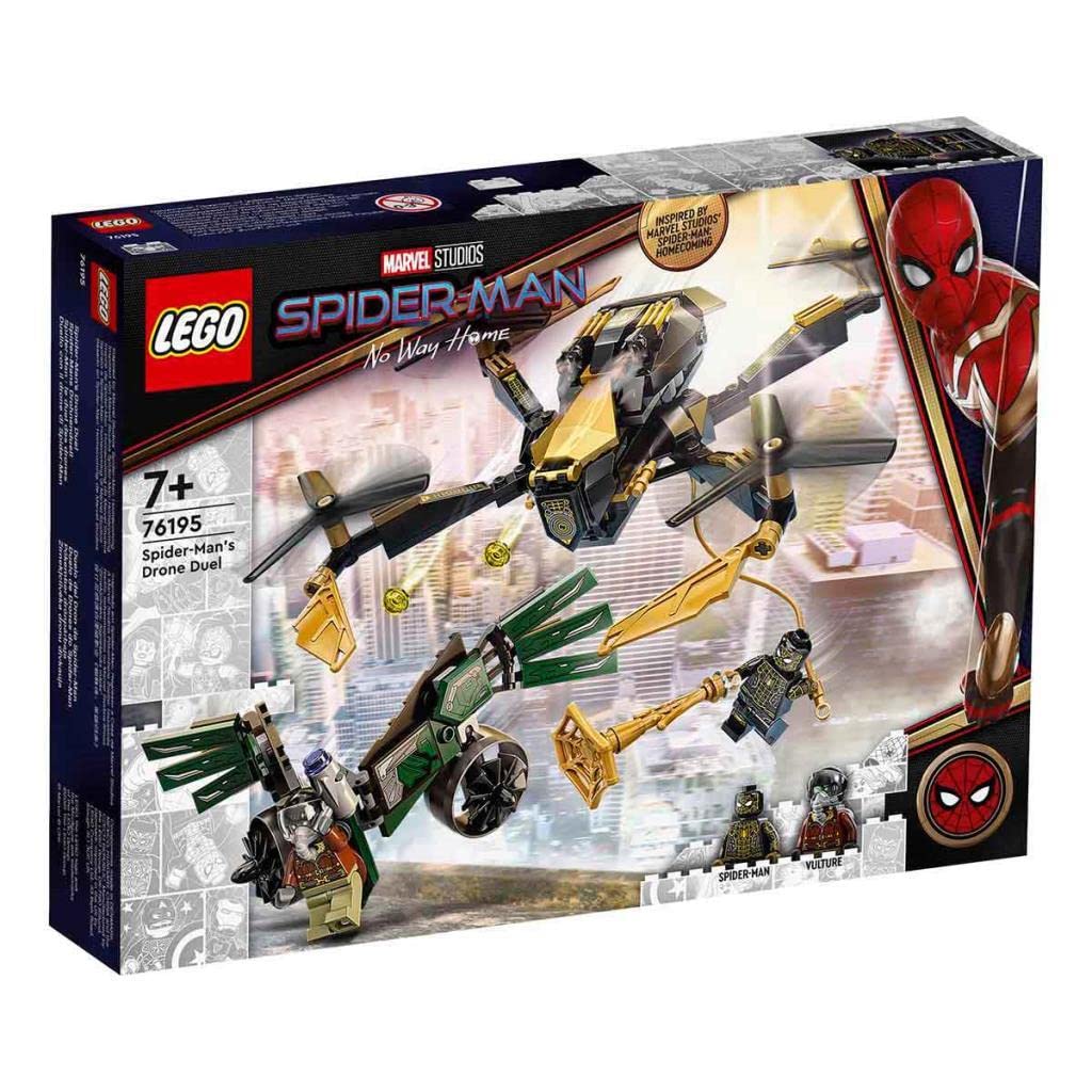 LEGO Super Heroes Drone Showdown 76195 Toy Block Present Superhero American Comic Boys Ages Spider-Man 7+