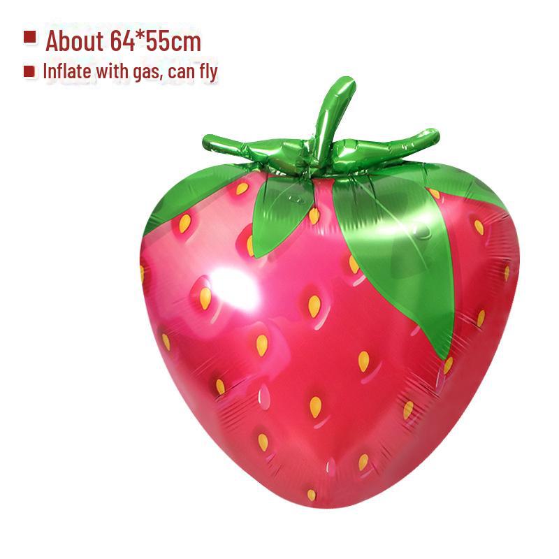Мультяшные фольгированные шары в форме фруктов: Украшения для вечеринки с яблоками, ананасами, арбузами и виноградом