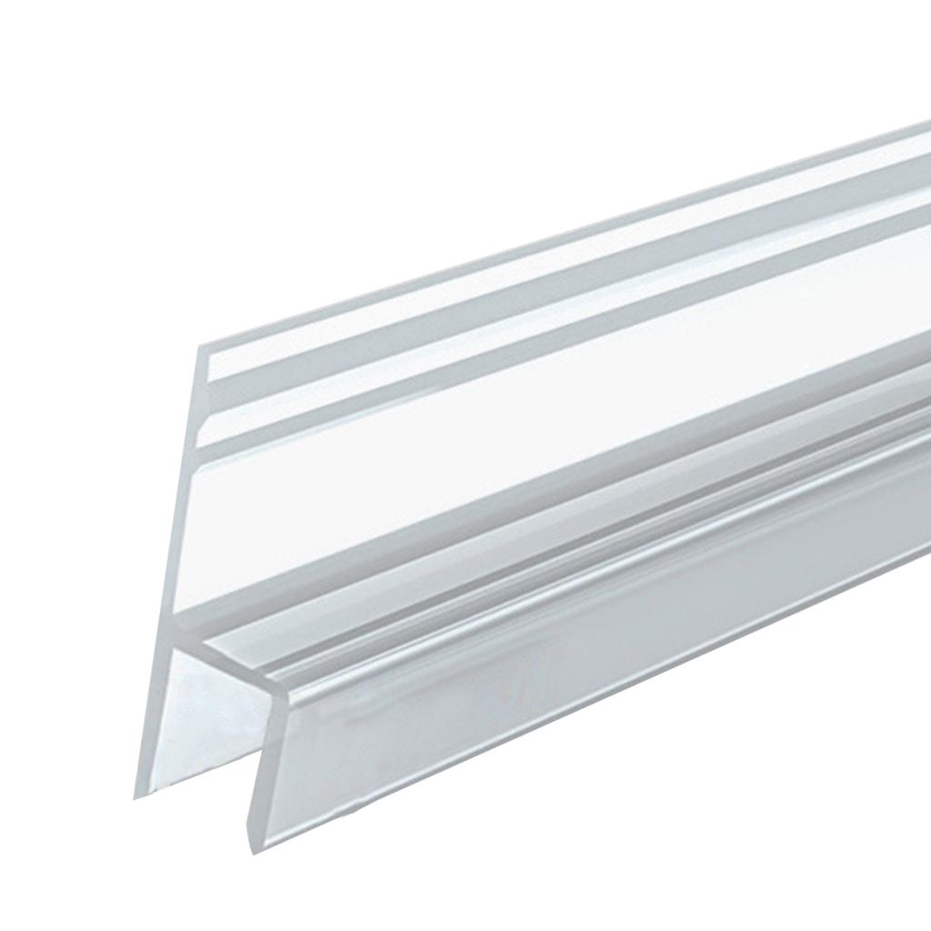 H-образные уплотнительные полосы для стеклянной двери ванной комнаты, водонепроницаемые, изготовлены из прочного силикона для предотвращения протечек и легкой установки.