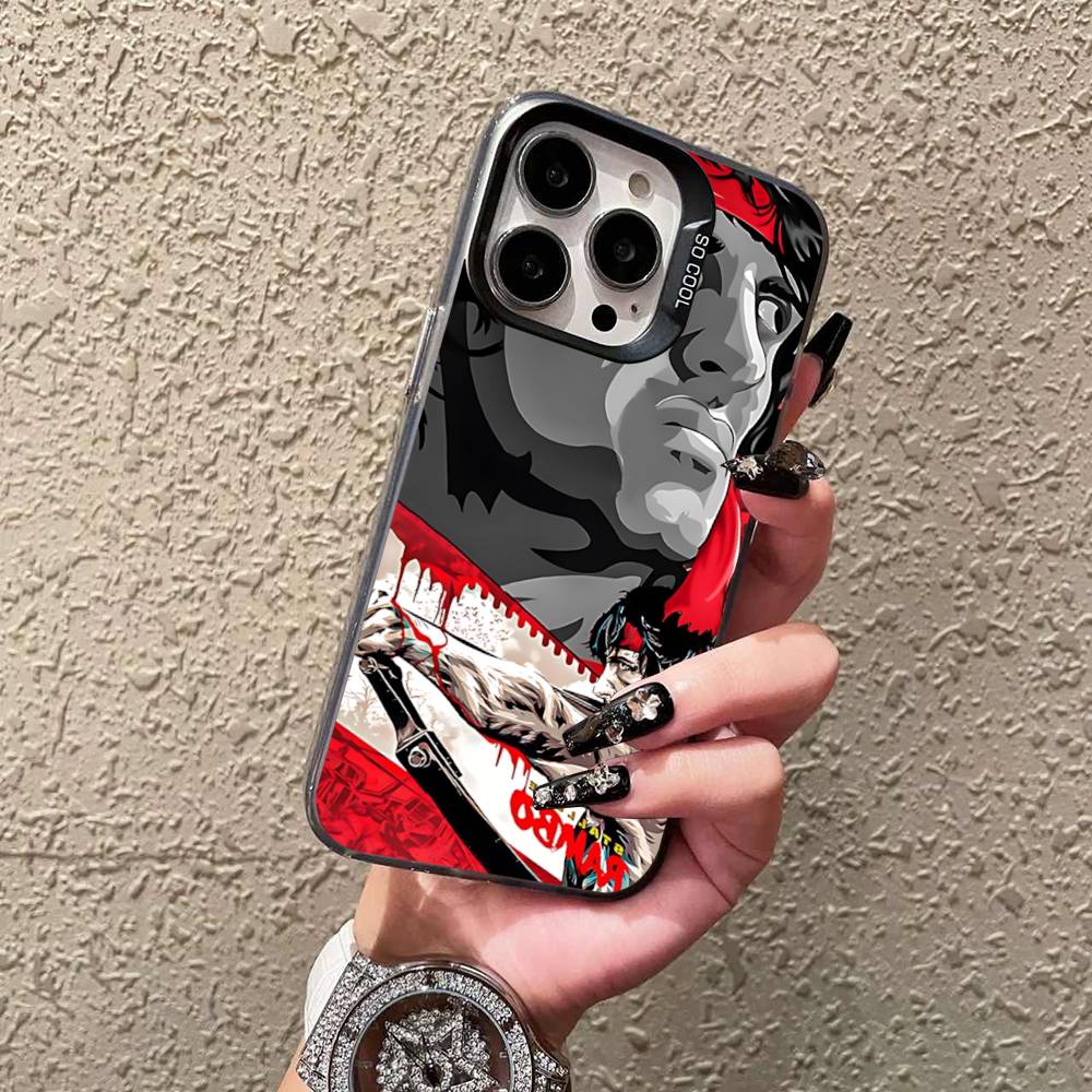 1pc Movie Rambo First Blood Phone Case For IPhone 16 15 14 13 12 11 17 Pro MAX Plus Pro Matte Shockproof Cover