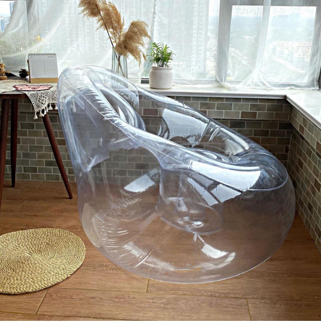 Надувное кресло Прозрачное Надувное кресло Забавное Сиденье-софа Надувная мебель для дворовых вечеринок, садов, спален