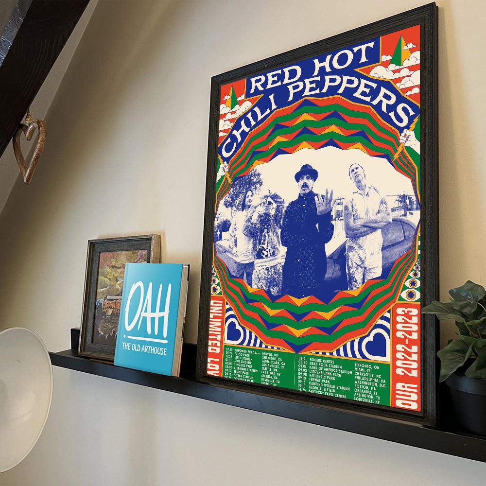 R-Red Hot-Chili Peppers Аниме Постеры Липкие Декорации Картина Настенная Живопись Белый Крафт Бумага Настенный Декор