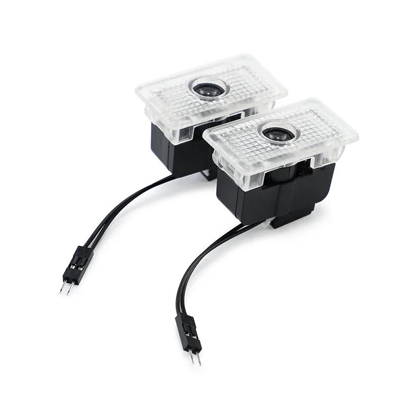 Sticker Tesla 2Pcs Car Door Projector Lamps Welcome Lights Accessories For Tesla Model 3 Highland 2023 S X Y