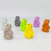5/10 ШТ. Счастливой Пасхи Кролики Растягивающиеся Сенсорные Игрушки-Антистресс Пасхальная Охота за Яйцами Подарок для Корзинки Наполнитель Подарки