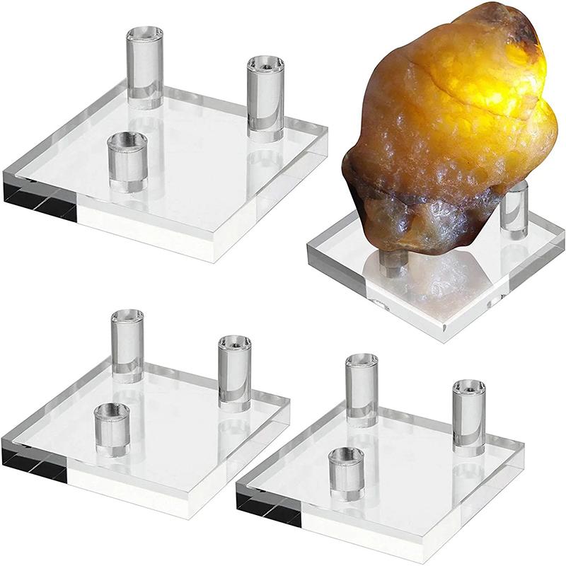 Acrylic Display Stand Holder Suport Shelf Base For Minerals Rock Specimens Geode Stones Jewelry Small Collectibles Display Rack