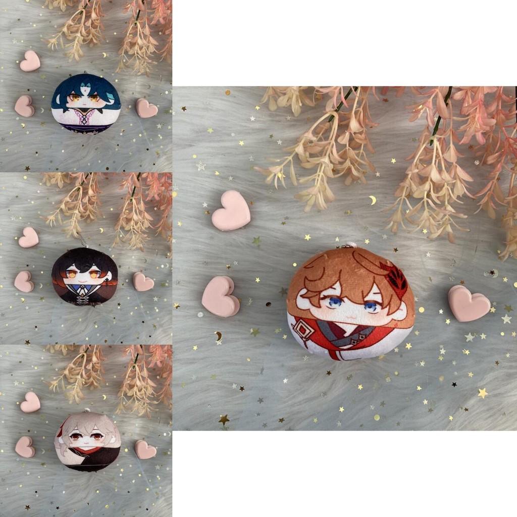 Genshin Impact Plush Dumpling Albedo Xiao Zhongli Thoma Key Chain Soft And Safe Gift