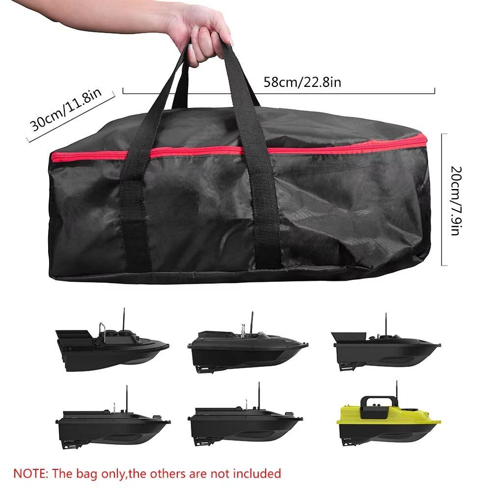 Double Zippers Fishing Boat Storage Bag Waterproof Bait Boat Handbag Tackle Bag