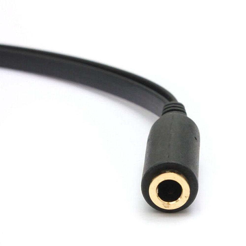 Professional Universal Earphone Microphone Splitter Audio Cable Headphone Earphone Adapter Cord