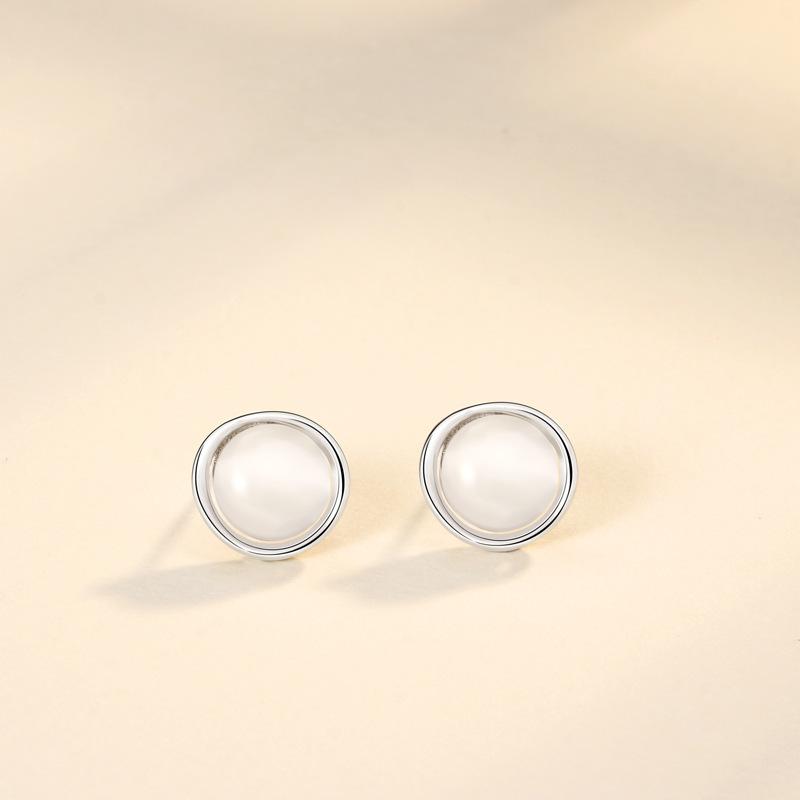 Серебряные игольчатые опаловые серьги-гвоздики Личность Легкий Роскошный Темперамент Изысканные серьги-гвоздики Женские Серьги High Sense Женские