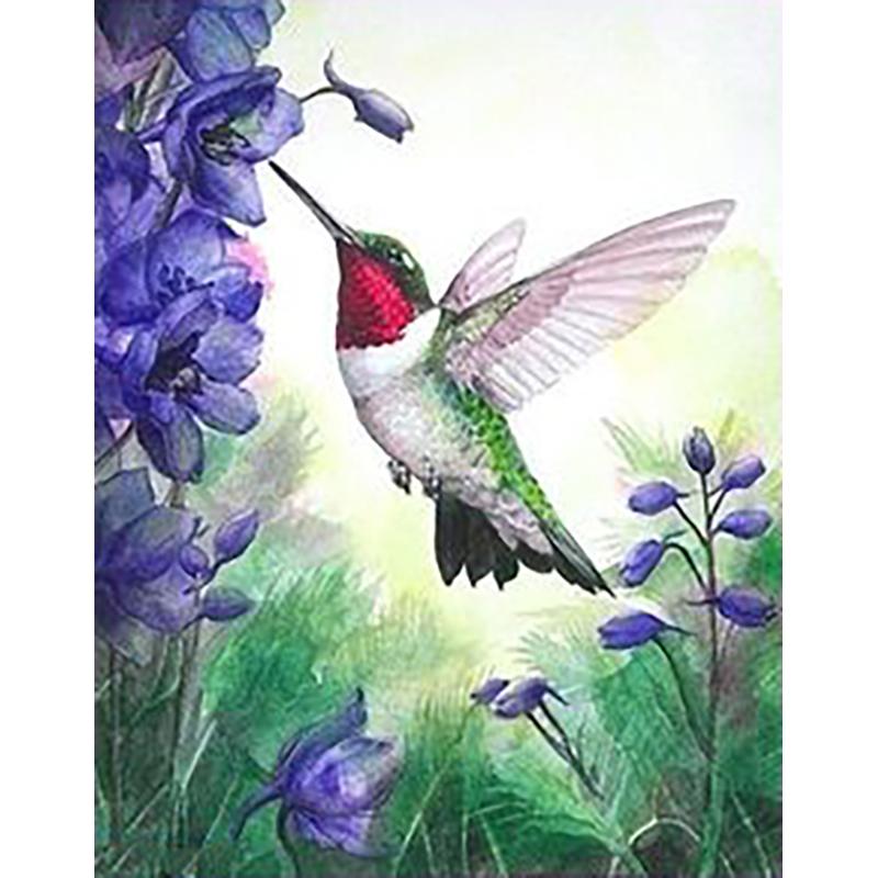 5D DIY Алмазная картина Птица Пейзаж Полный Круглый Алмазная вышивка Набор для вышивки крестом Мозаика Украшение со стразами Подарок