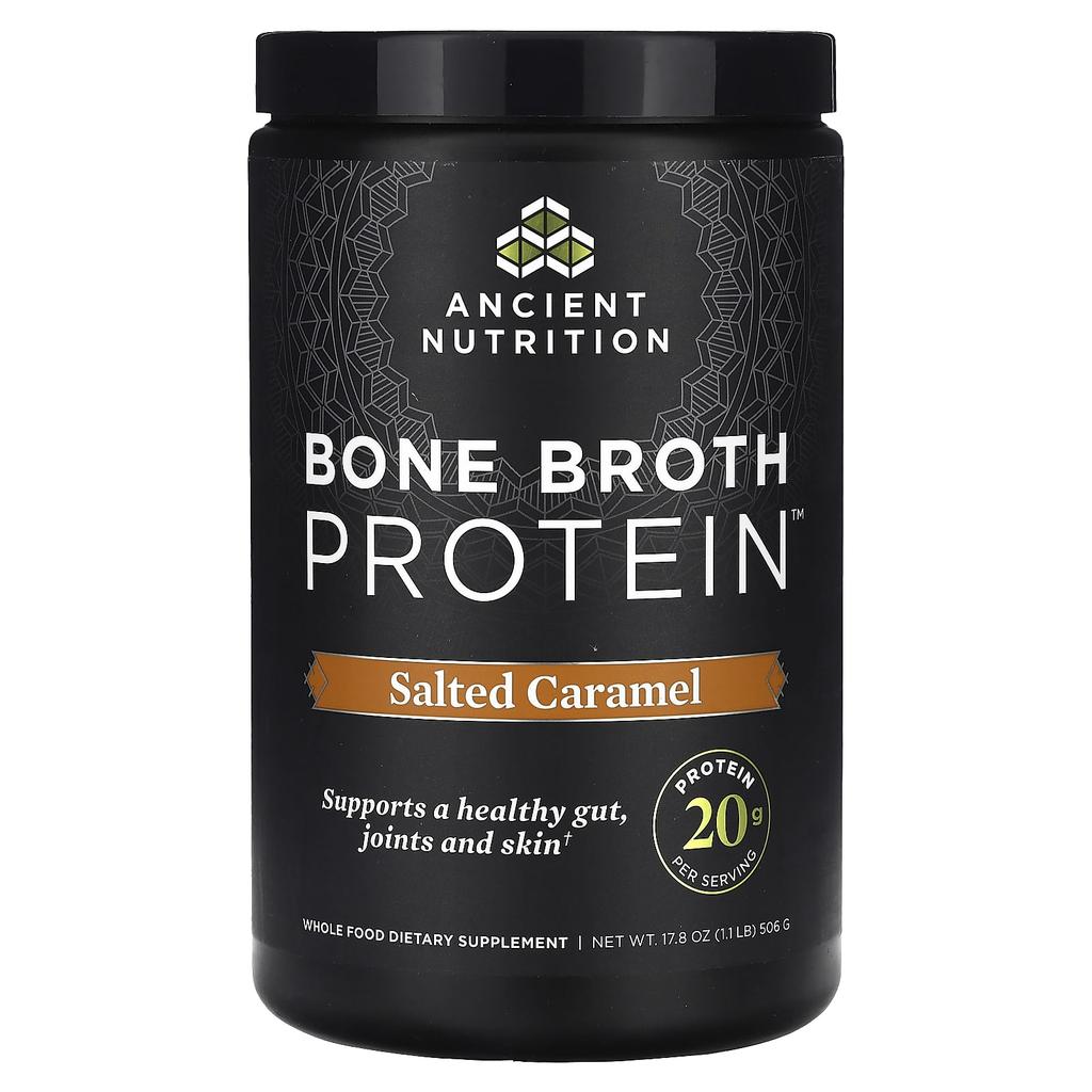 Bone Broth Protein, Salted Caramel Flavor, 506G (1.12Lb)