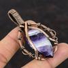 Подвеска с шевроном и аметистом, медная проволока, кулон с драгоценным камнем, ювелирные изделия из медной проволоки, кулон ручной работы, ювелирное изделие с шевроном и аметистом, подарок для мамы