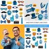 Fathers Day Photo Prop Party Decor With Paper Materials For Themed Celebrations