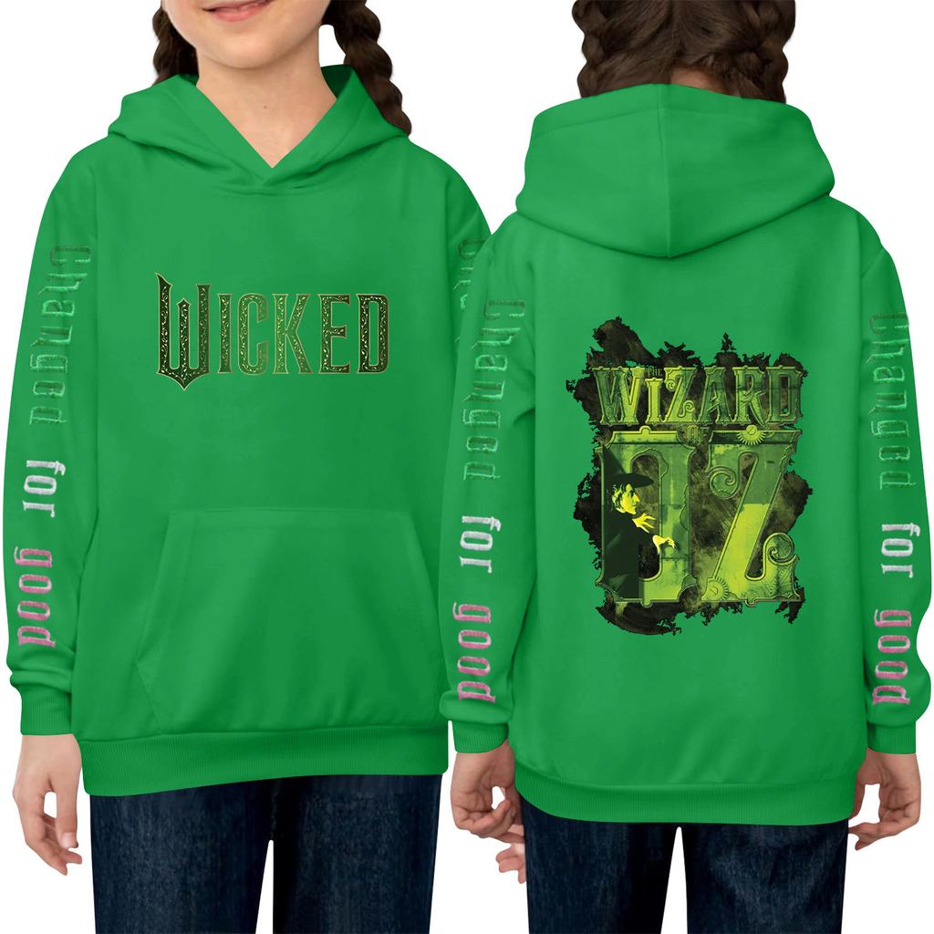 Детский пуловер с длинным рукавом, свободного кроя, с принтом букв, капюшоном на шнурке