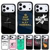 Стильный чехол для телефона с изображением гандбола для iPhone 17 Air 16e 15 14 13 Pro Max Задняя крышка для 12 11 Pro Coque