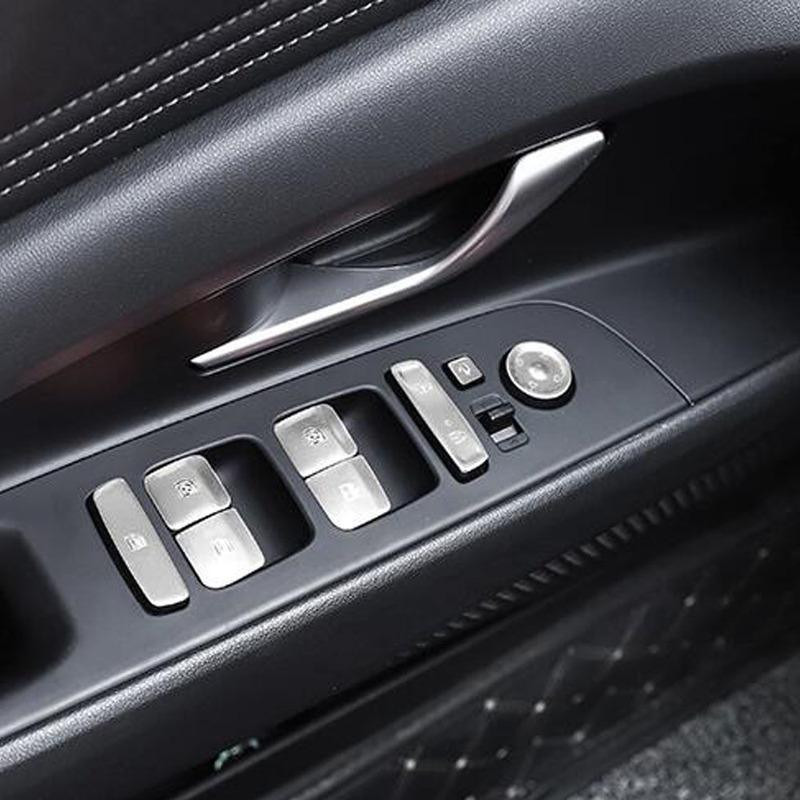 Для Hyundai Elantra Avante Наклейки-крышки на кнопки стеклоподъемника автомобильного окна Декоративная отделка Аксессуары для интерьера автомобиля