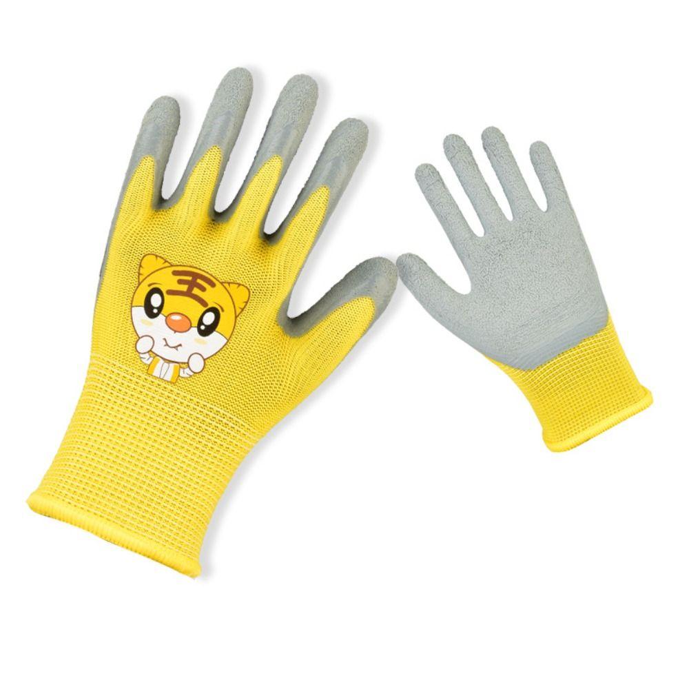 Durable Garden Work Gloves Breathable Children Protective Glove Kid Gardening Gloves  Planting Work