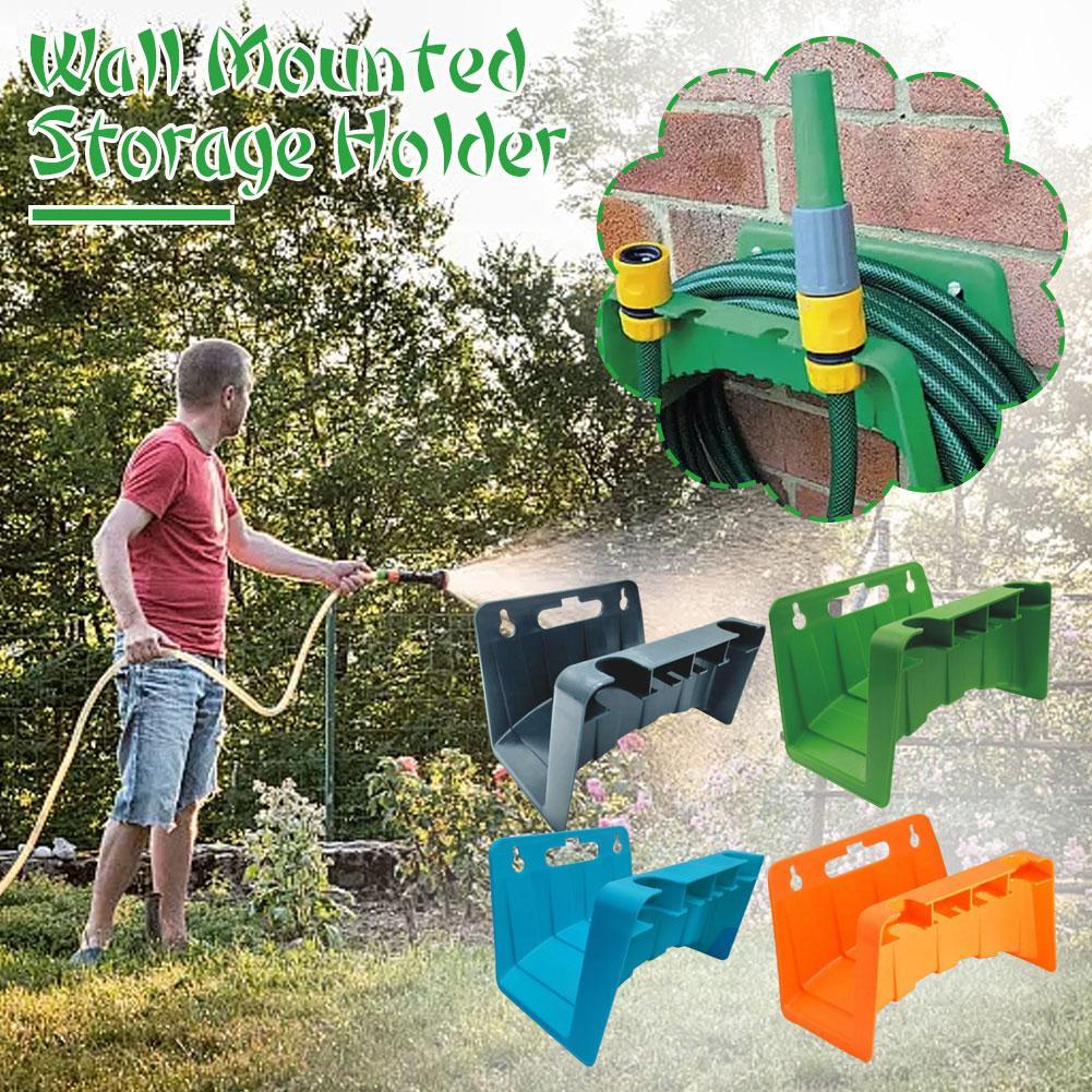 1Pcs Wall Mounted Garden Irrigation Hose Pipe Hanger Plastic Water Hose Organizer Storage Holder Pipe Winding Frame